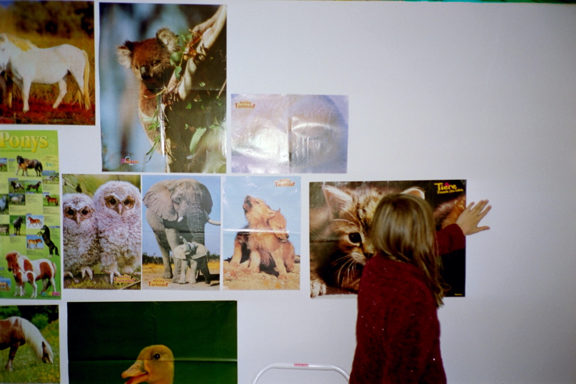 Moritz und Maria "Die schönsten Wesen der Welt", Aufbau der Ausstellung, message salon Rigiplatz, Zürich