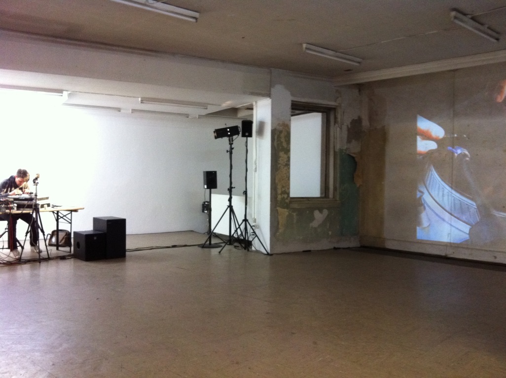 Martin Lorenz prepares the record, "Sequences", Perla-Mode, Zurich