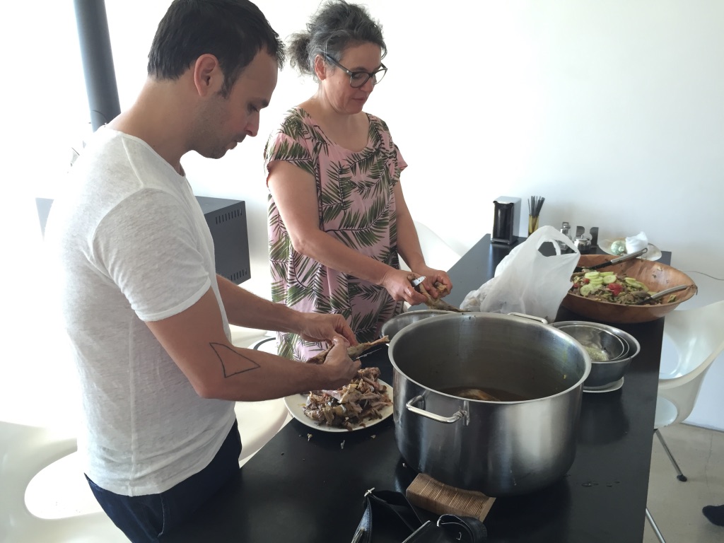 Cooking soup with Kristin Irion