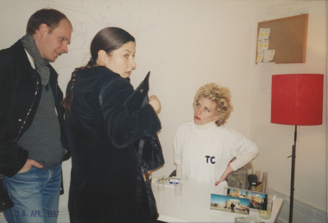 "Treppstein casting", Treppstein, message salon, Zurich 1997