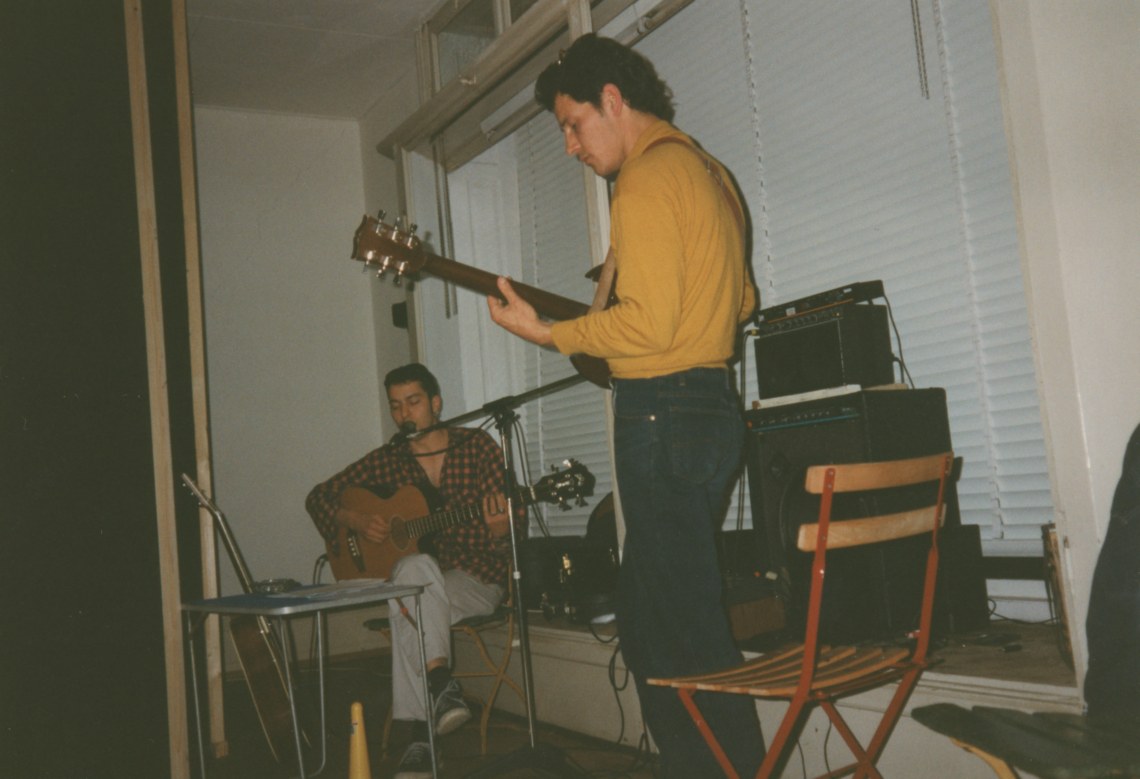 "Living Room", Guggisberg, Lutz, Widmer, Weber, Performance Jörg Köppl und Ramon Orza, 1996