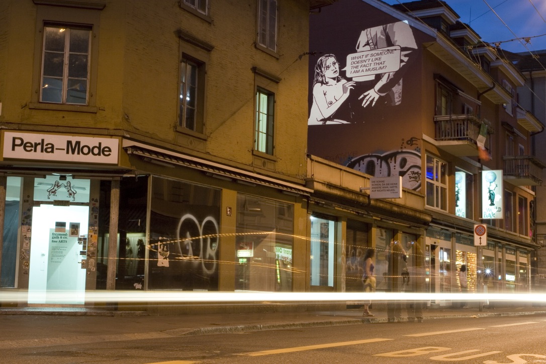 Petr Motycka "Projections", message salon, Perla-Mode, Langstrasse, Zürich, Foto Petr Motycka