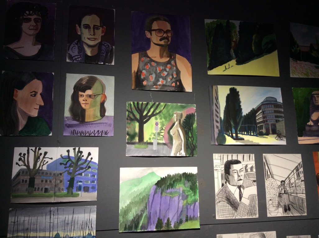 Anna Lukashevsky "paintings and drawings", message salon, die Zürcher Restspiele, Rote Fabrik Zurich 