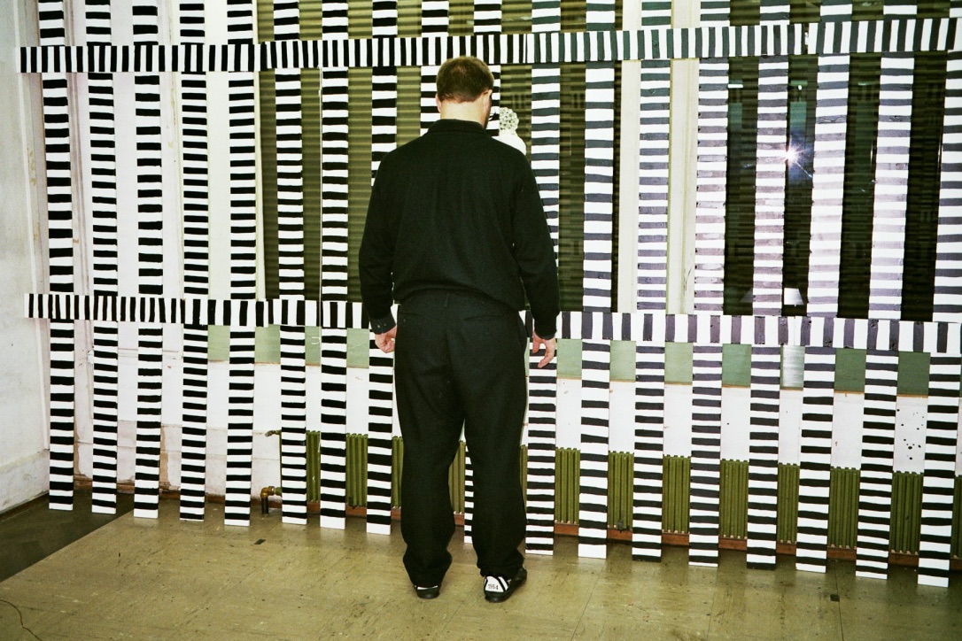 Dirk Meinzer "Supermahlstrom", installing at Perla-Mode, Zurich 