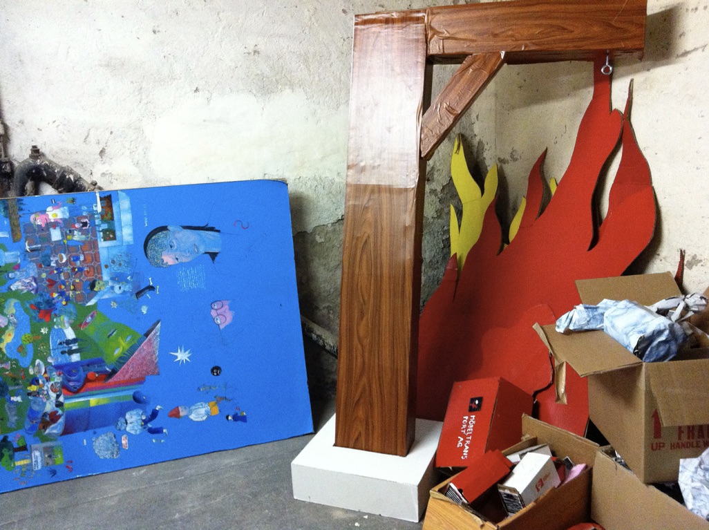 Patrick Graf "Comics", basement studio Perla-Mode, Zurich