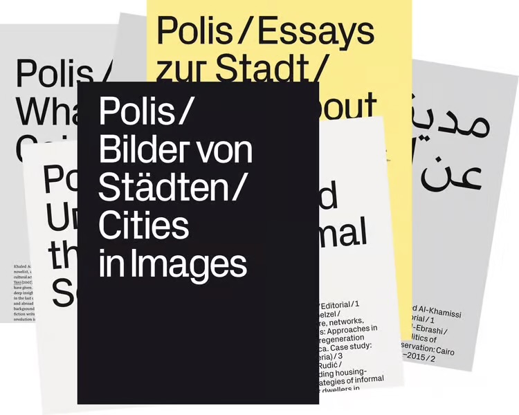 Covers, Christa Ziegler, Polis — Essays zur Stadt / Talking about Cities, and Christa Ziegler: Polis – Bilder von Städten/ Cities in Images. Both Edition Fink, 2013