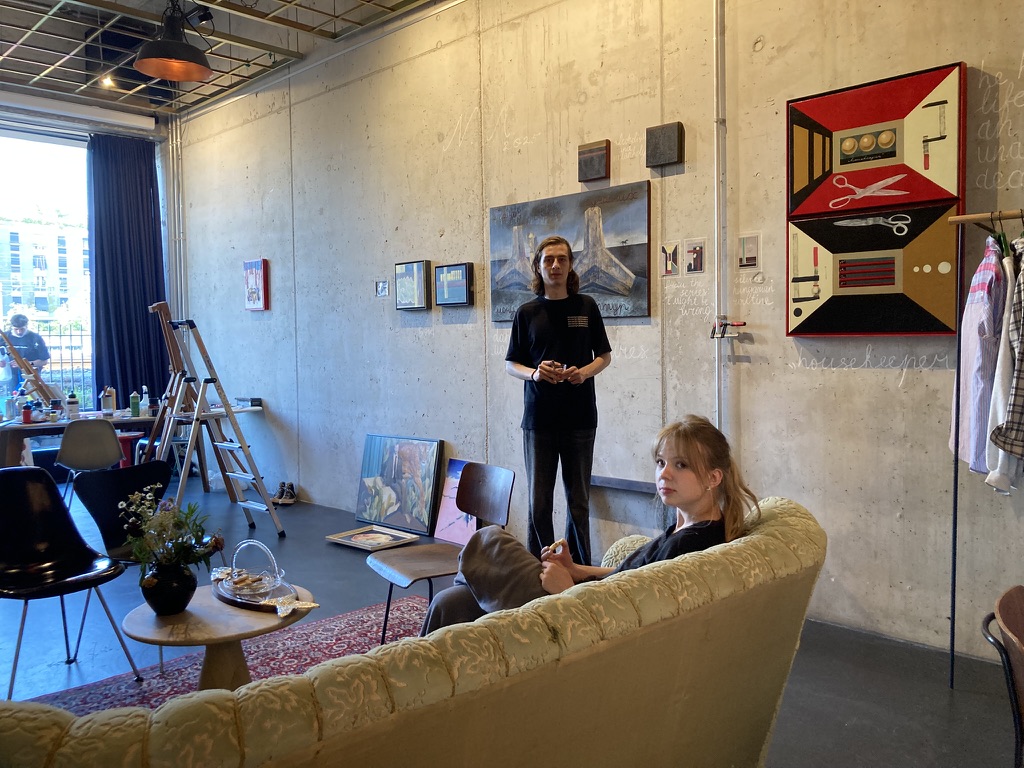 Alisa Pidverbna und Andrii Nekraha, Artist in Hotel Residence, 25hours hotel Langstrasse, Zürich