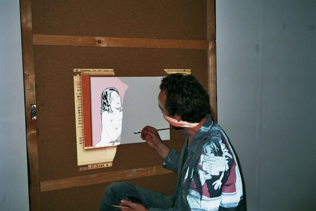 Petr Motycka "Projections", Resümee zum Gerichtsfall, der Künstler produziert Souvenirs zur Ausstellung im message salon, Perla-Mode, Zürich