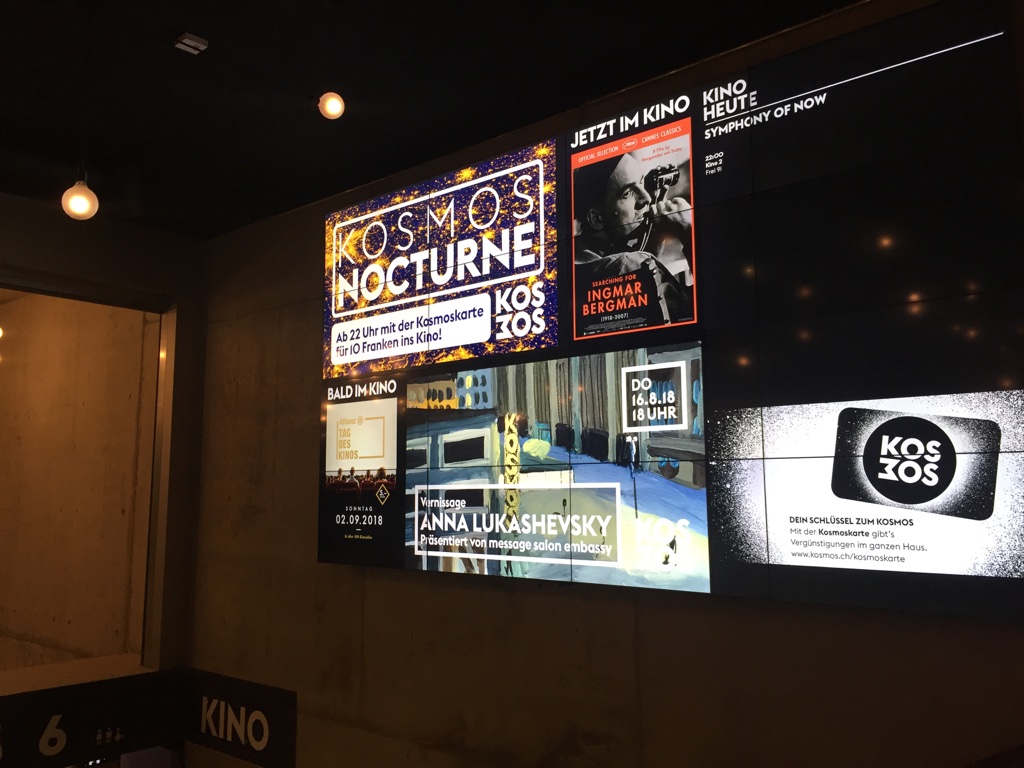 At the Kulturhaus / Kosmos cinema, Europaallee, Zurich