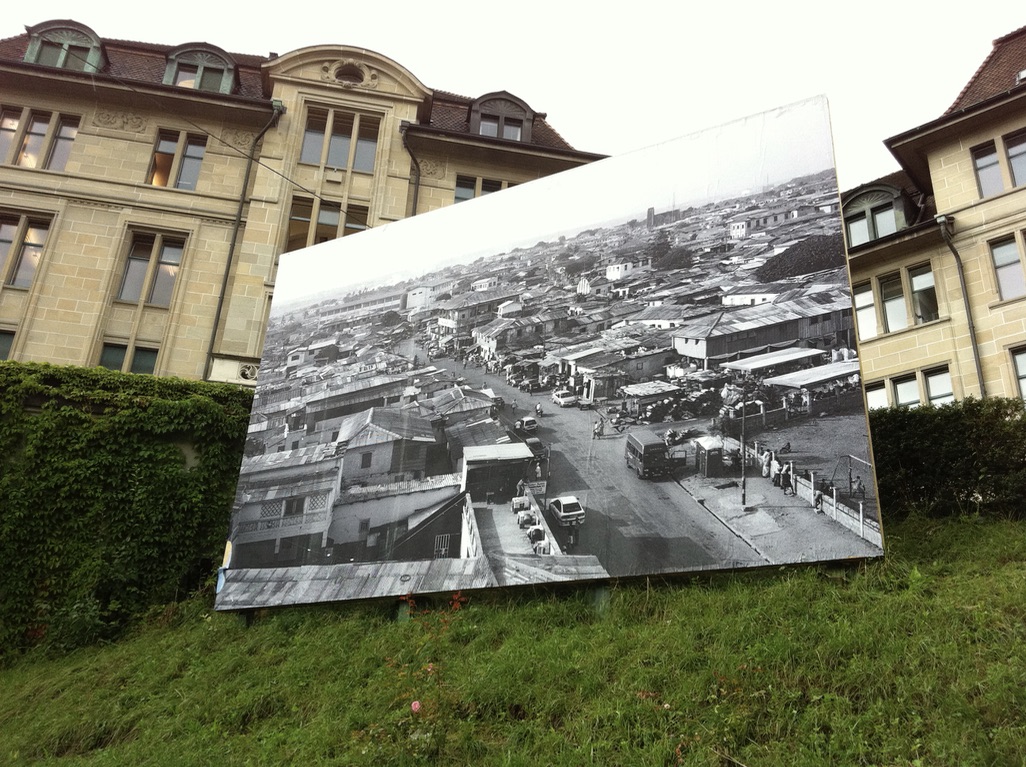 Christ Ziegler, Cities - (Accra, Ghana), photo installation on the Uraniawiese Zurich 