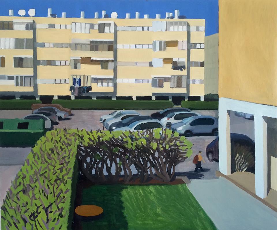 Anna Lukashevsky "Coming home from scool",  oil on linen, 100/115, 2015