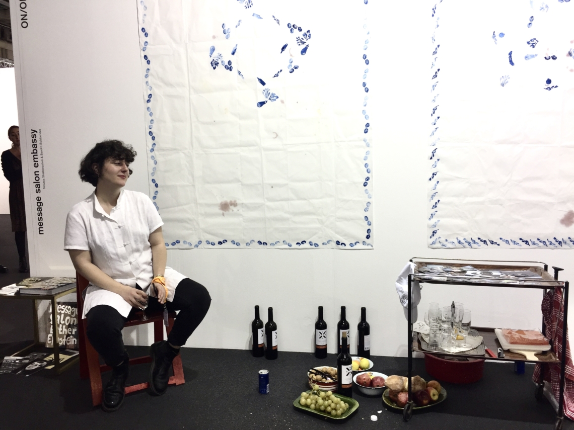 message salon embassy presents Ninutsa Shatberashvili and Sandro Sulaberidze, art fair Kunst17, Zurich Oerlikon