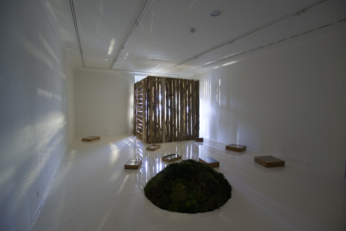 Alexis Saile "Esther Eppstein lädt ein, Davix, Franziska Koch, Saskja Rosset, und Alexis Saile", Helmhaus Zürich. Foto Mancia/Bodmer© FBM studio, 2005