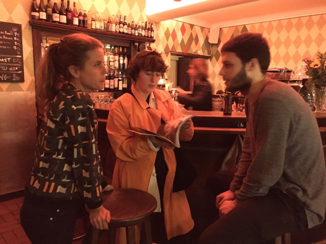 at Züri Bar, in conversation with designer corina künzli
