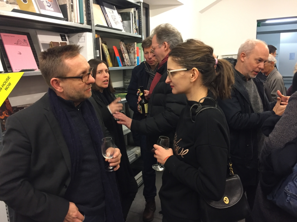 Booklaunch by Michael Günzburger and Lukas Bärfuss at Kunstgriff, in conversation with Sandi Paucic, director of the swiss pavillion at the venice biennale