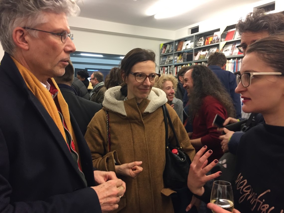 Booklaunch by Michael Günzburger and Lukas Bärfuss at Kunstgriff, in conversation with curator Christoph Schenker and swiss artist Patricia Bucher