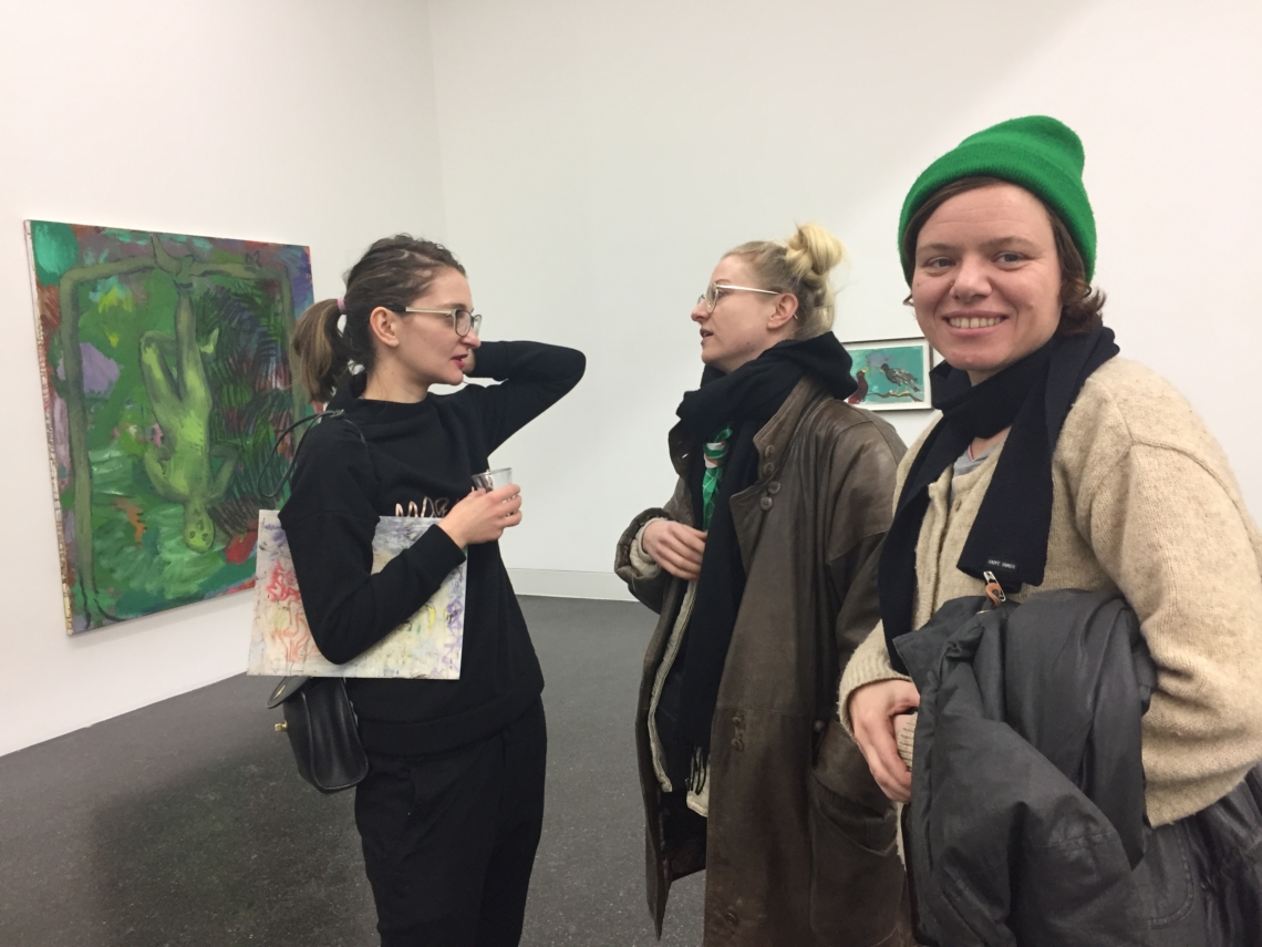 Daniela meets swiss artist Valentina Steiger and desgner Caro Cebaro at the Gregor Staiger Gallery, opening of the show by Lucy Stein  