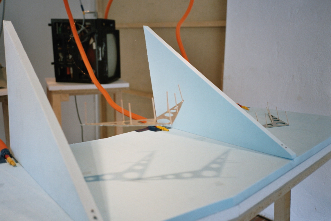 PAC "plus 100 Artists Group Exhibition", Horia Cosmin Samoila "Lifters", message salon Rigiplatz, Zurich