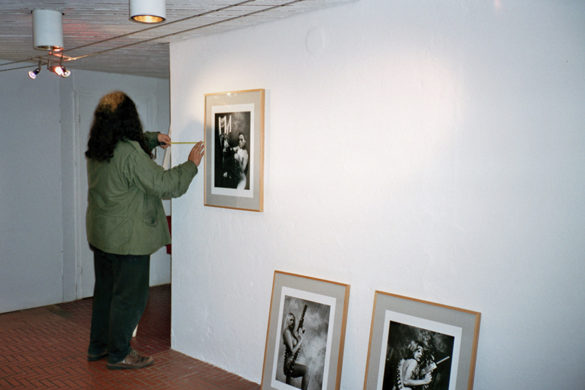 Rockmaster K. Alain Kupper "Women – Always better than you!", exhibition setup, message salon Rigiplatz, Zurich