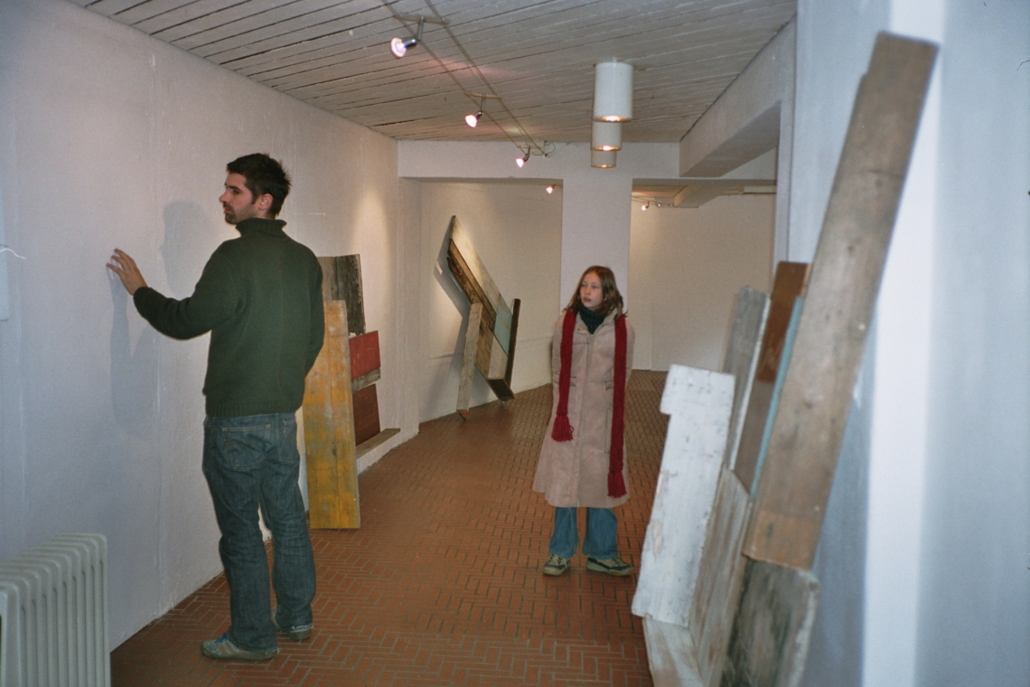 Jean-Claude Freymond-Guth "You will miss me when I burn", Aufbau der Ausstellung, message salon Rigiplatz, Zürich