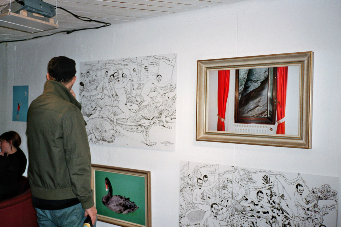 biopop. hinakunst. unkraut. "Jagdfieber", message salon Rigiplatz, Zurich