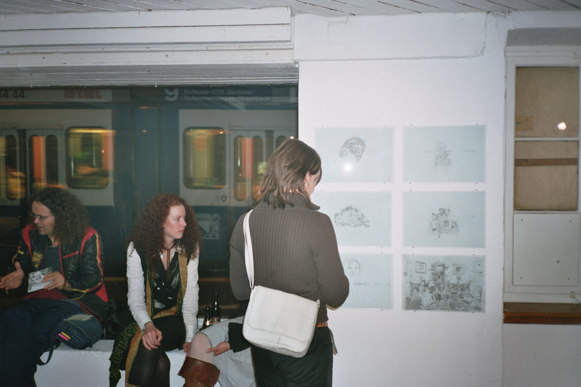 Jean-Claude Freymond-Guth "You will miss me when I burn", message salon Rigiplatz, Zürich