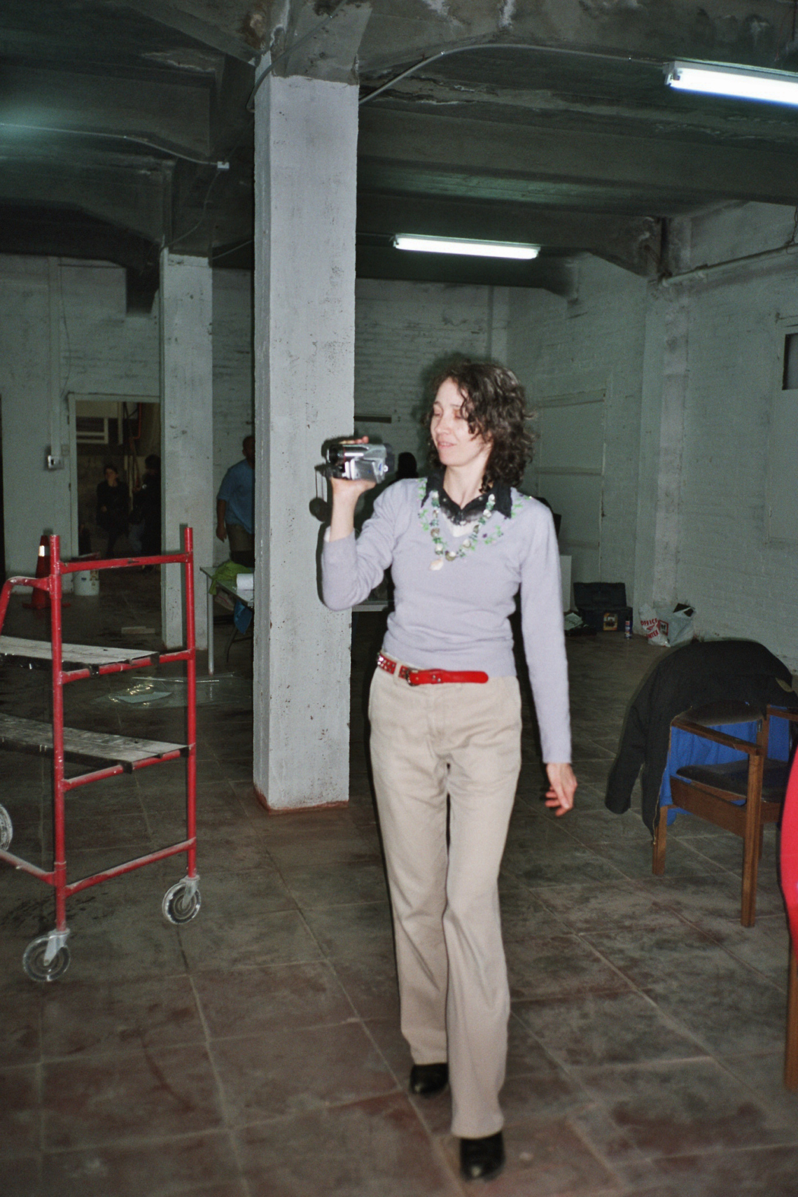 EiEi, Aufbau "Valparaiso Experiment", Esther Eppstein, message salon, "In Situ Action", Valparaiso port, Chile