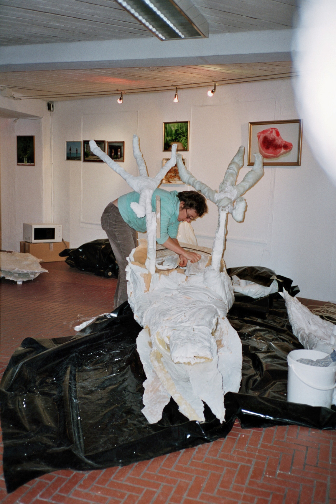 biopop. hinakunst. unkraut. "Jagdfieber", exhibition setup, message salon Rigiplatz, Zurich