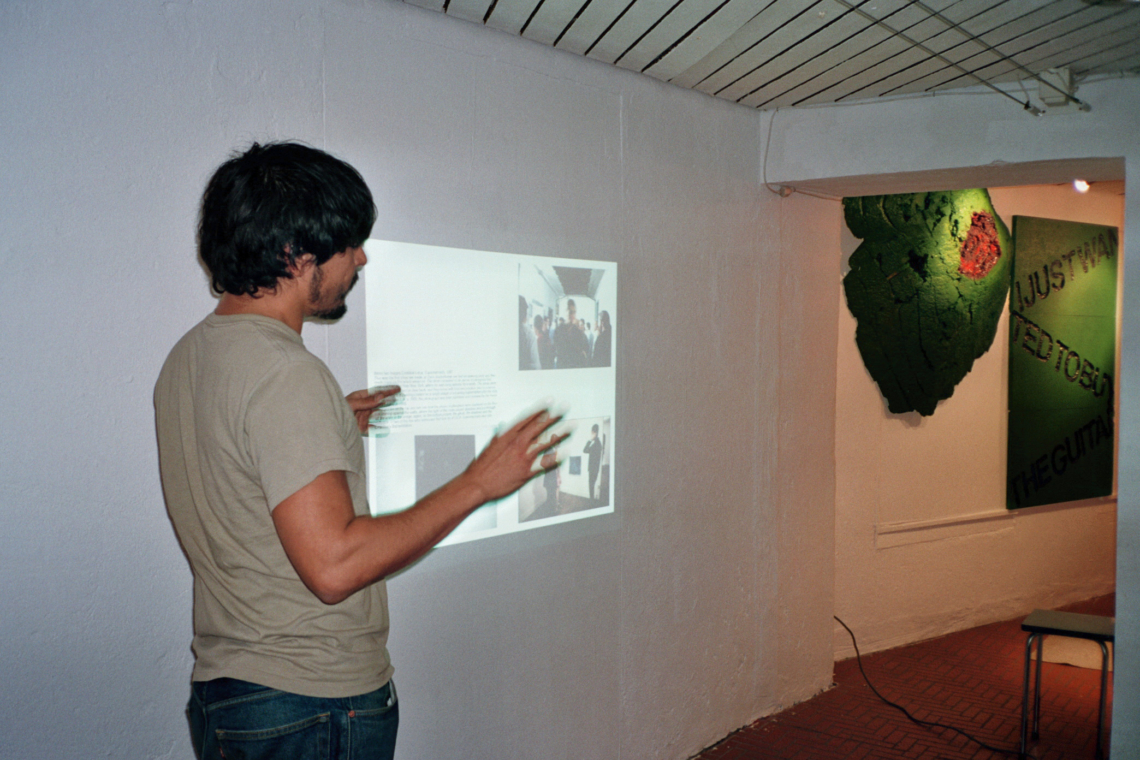 Diego Fernández, Felipe Mujica and Johanna Unzueta "Dispersed Pieces of Something", Artist Talk with Arthur Miranda, message salon Rigiplatz, Zurich