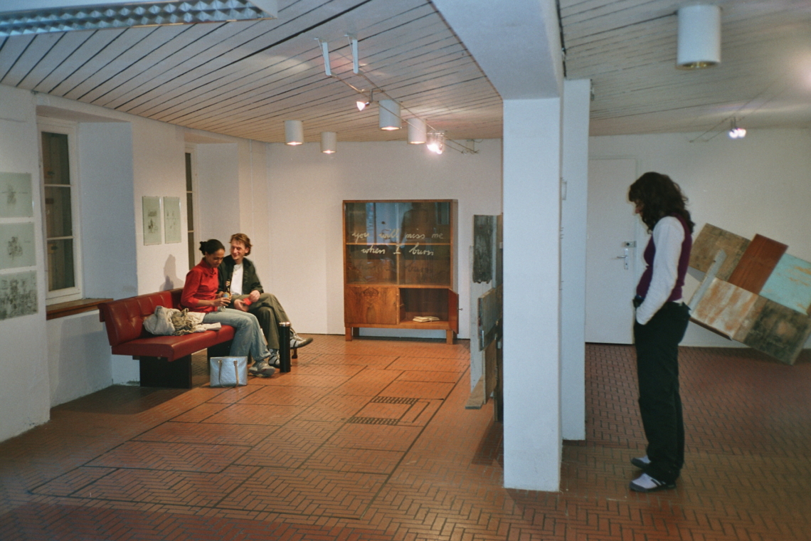 Jean-Claude Freymond-Guth "You will miss me when I burn", message salon Rigiplatz, Zürich