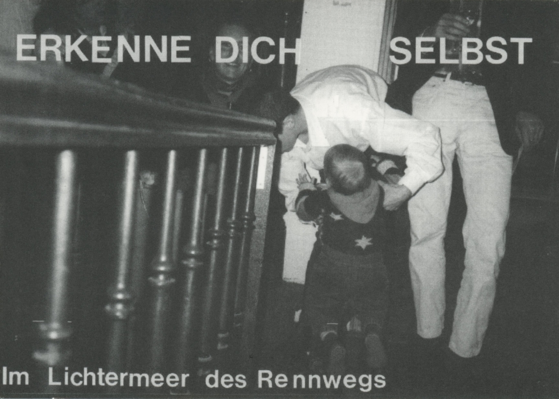 Esther Eppstein, Einladungskarte zur letzten Ausstellung im Monotony, Zürich. Foto Moritz Arnold