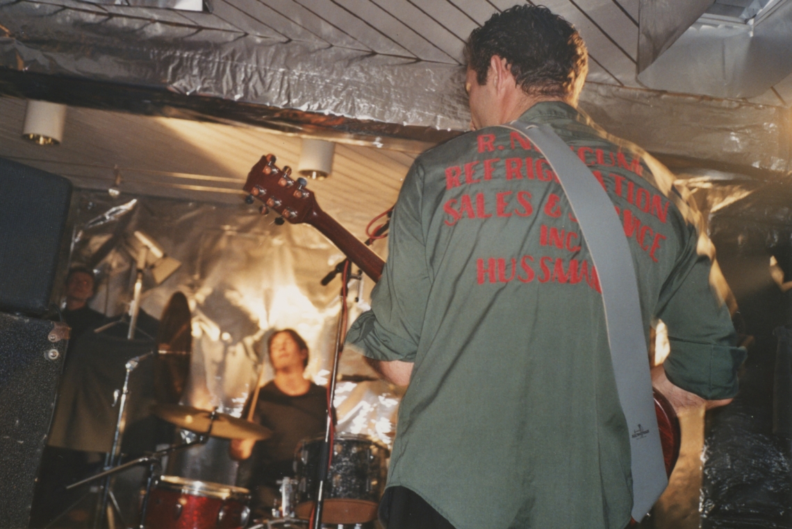 Das kleine Festival, Minimetal "Rock-Installation mit Schlagzeug und elektrischer Gitarre", Probe im message salon Rigiplatz, Zürich