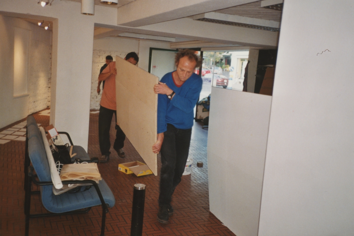 Das kleine Festival, Köppl / Zacek
"Zacek/ Köppl", Aufbau, message salon Rigiplatz, Zürich