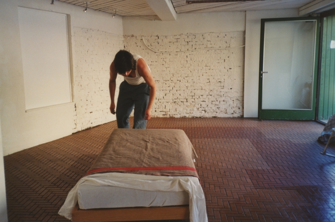 Das kleine Festival, San Keller "Bedtimestories", Aufbau, message salon Rigiplatz, Zürich