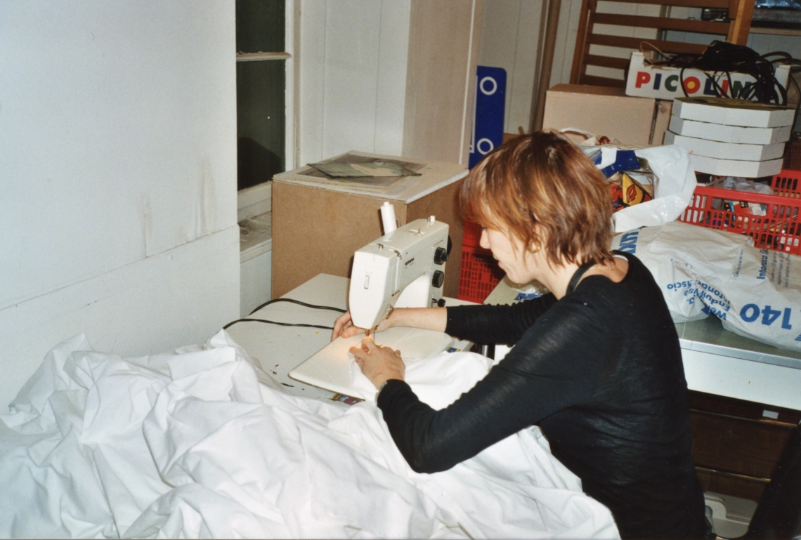 Franziska Koch "Sturm", Aufbau der Ausstellung, message salon Rigiplatz, Zürich