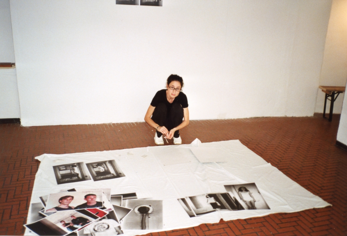 Ruth Erdt "combine", Aufbau der Ausstellung, message salon Rigiplatz, Zürich