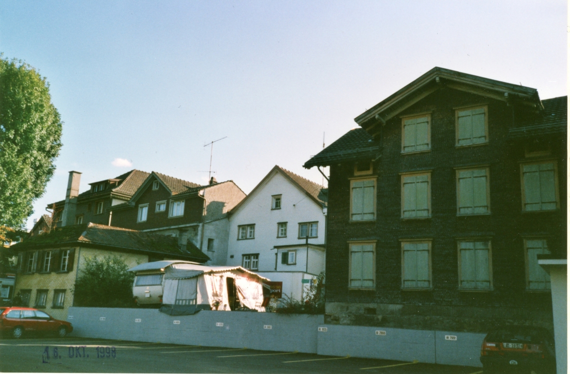 message salon Wohnwagen, die message salon Ferienkolonie, Art&Appenzell, 1998