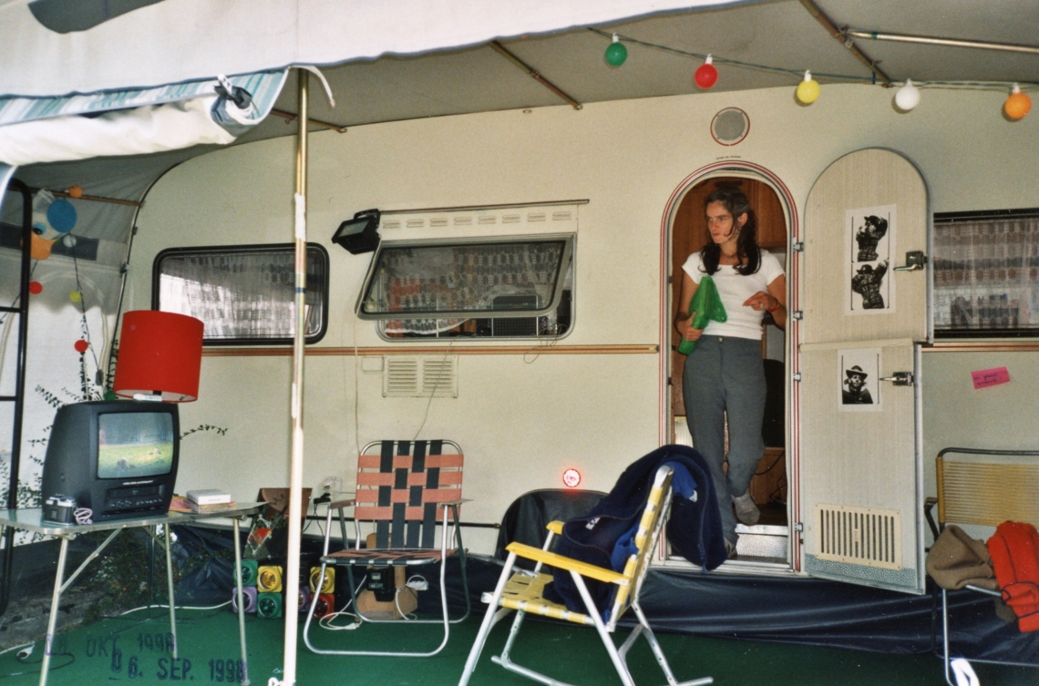 Die message salon Ferienkolonie mit Karin Müller, message salon Wohnwagen, Appenzell