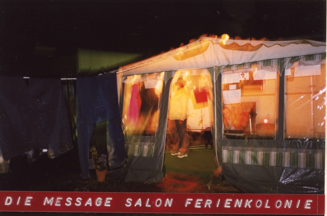 Die message salon Ferienkolonie, message salon Wohnwagen, Appenzell