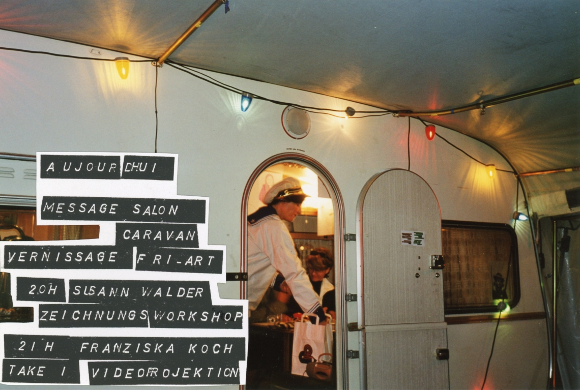 Esther Eppstein "message salon caravan", Vernissage, Fri-Art Kunsthalle Fribourg