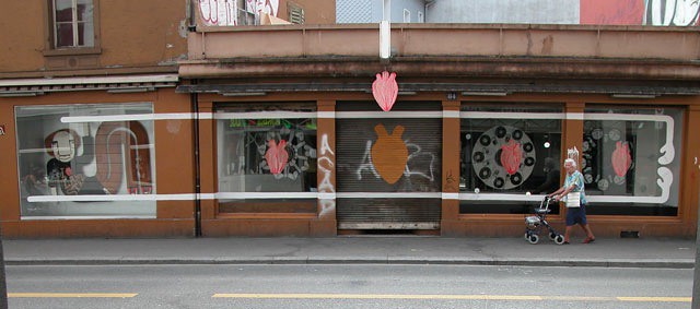 Tika "I Love Langstras", message salon, Perla-Mode, Langstrasse, Zürich, Foto Tika