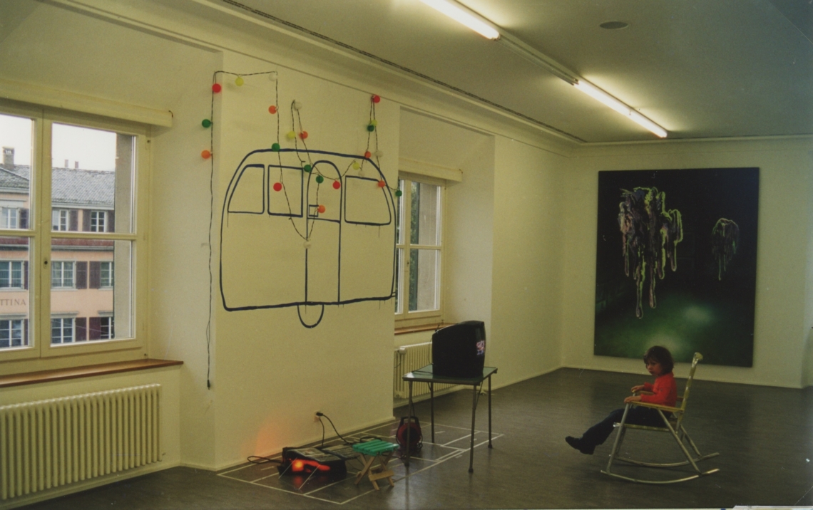 Esther Eppstein "ein Camping lang message salon", städtische Werk- und Atelierstipendien Helmhaus, Zürich