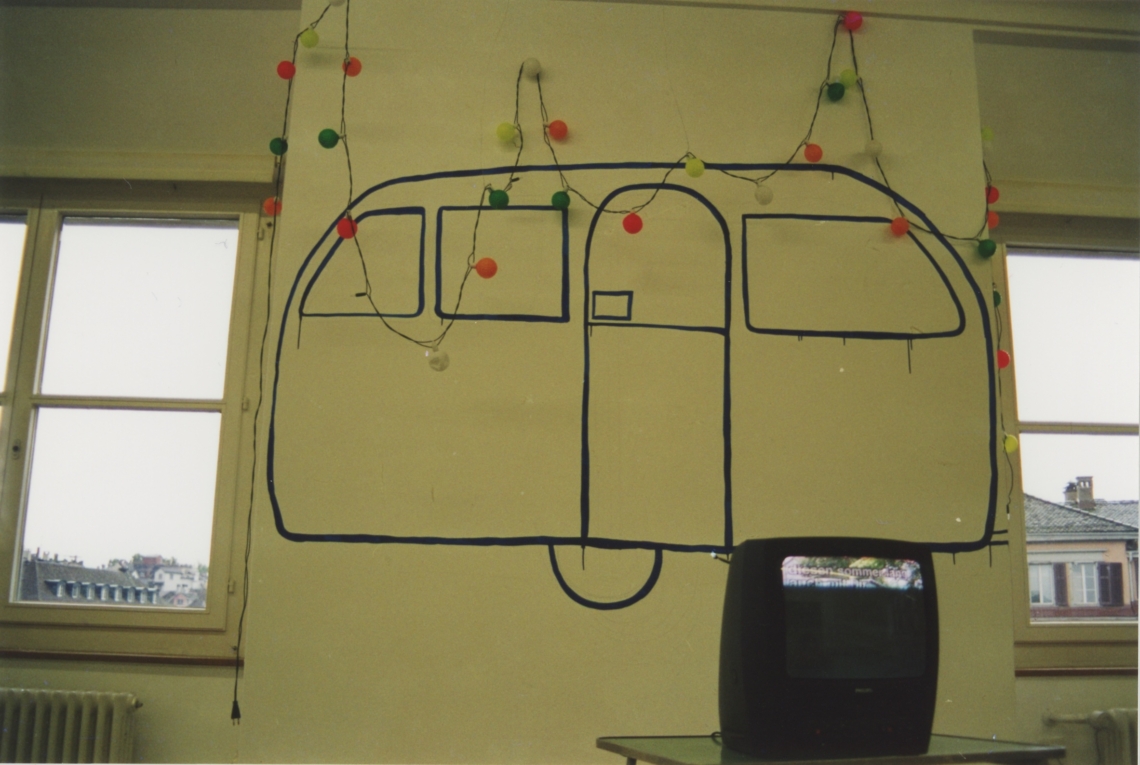 Esther Eppstein "ein Camping lang message salon", städtische Werk- und Atelierstipendien, Helmhaus, Zürich