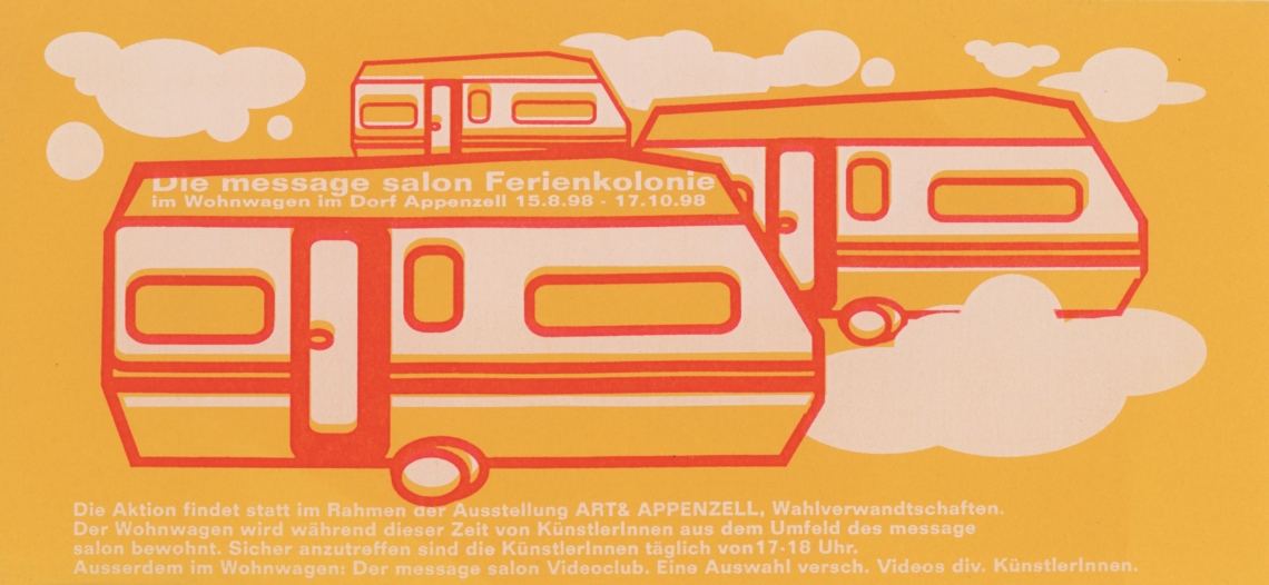 Die message salon Ferienkolonie Appenzell, Flyer Saskja Rosset