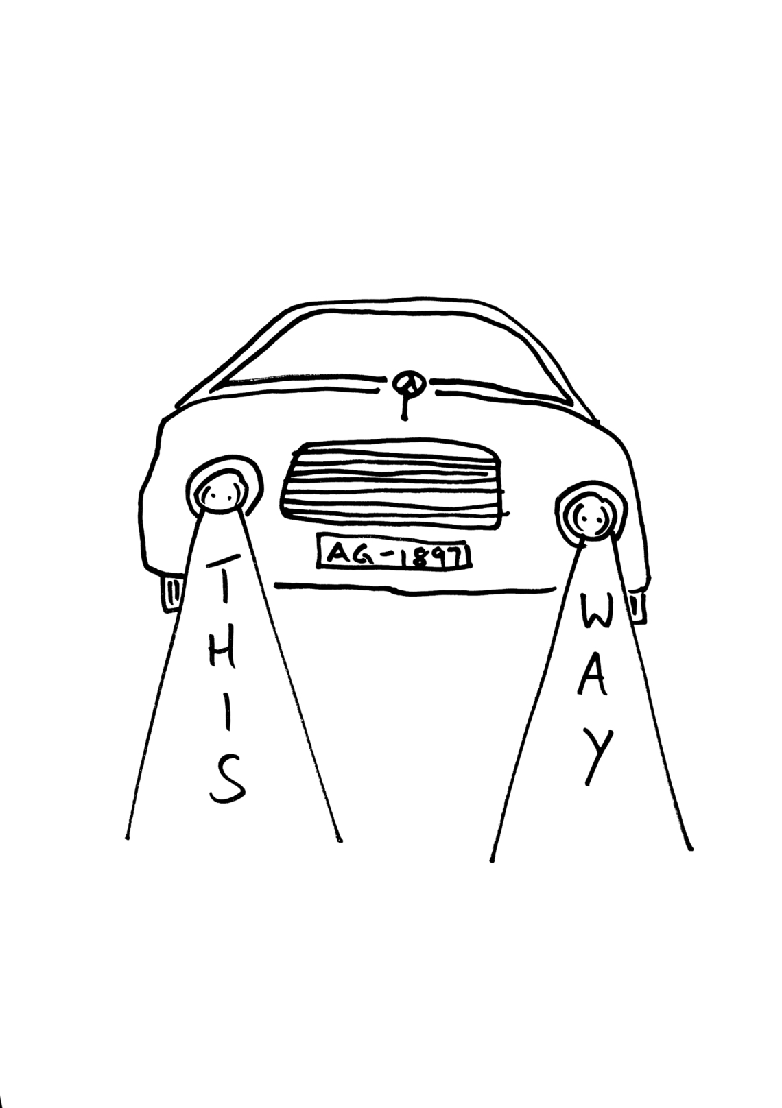 Stefan Sulzer "Car", fineliner on paper, 2006