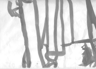 Andrea Muheim, "Laura and Luca" 2005, ink on paper