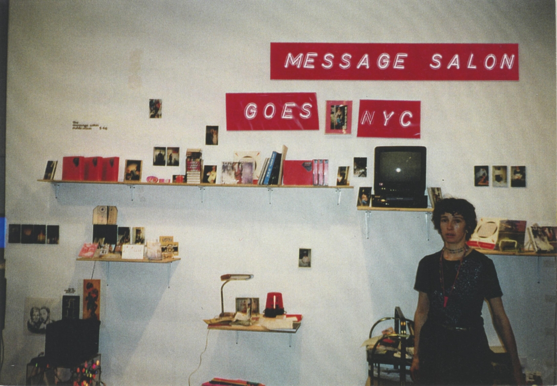 message salon goes NYC, Swiss Institute, New York. Flyer Esther Eppstein