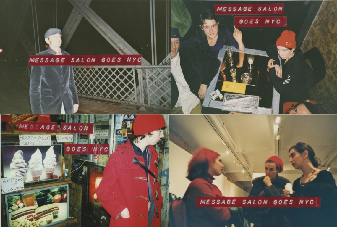 message salon goes NYC, Swiss Institute, New York. Flyers Esther Eppstein