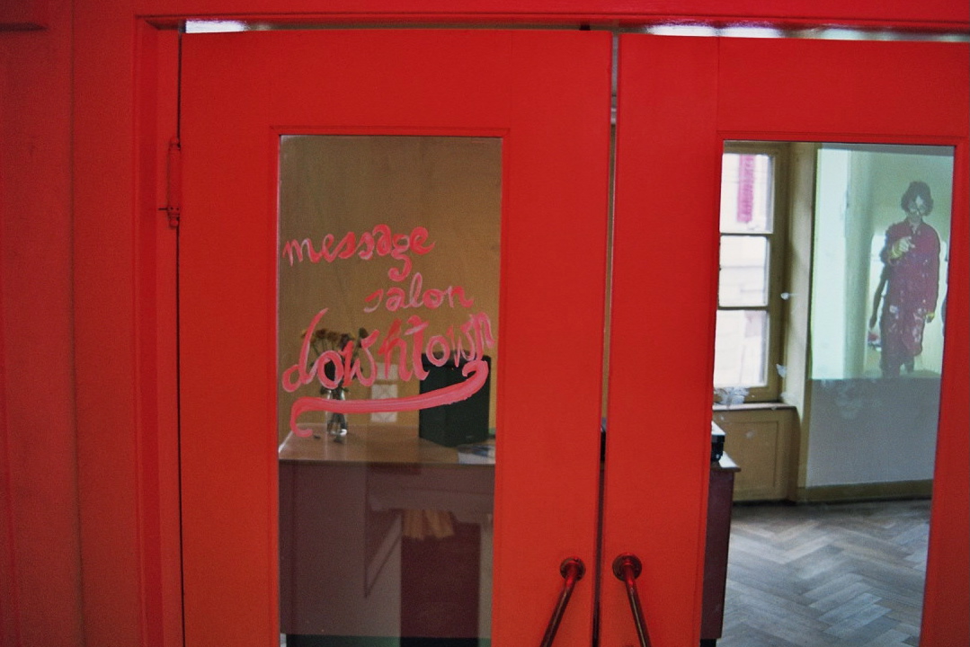 Der neue message salon Ausstellungsraum vor der Eröffnung, erster Stock Perla-Mode, Zürich 