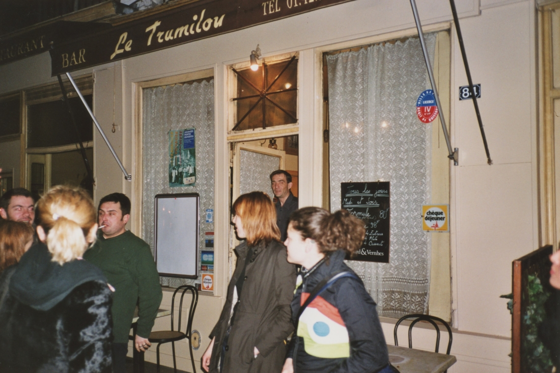 message salon in Paris, nach der Finissage von Franziska Koch im CCS, Restaurant Le Trumilou
